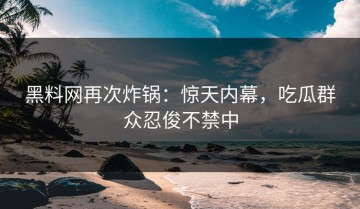 黑料网再次炸锅：惊天内幕，吃瓜群众忍俊不禁中