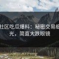 吃瓜社区吃瓜爆料：秘密交易细节曝光，简直大跌眼镜