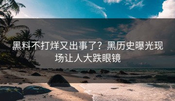 黑料不打烊又出事了？黑历史曝光现场让人大跌眼镜
