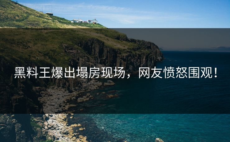 黑料王爆出塌房现场，网友愤怒围观！