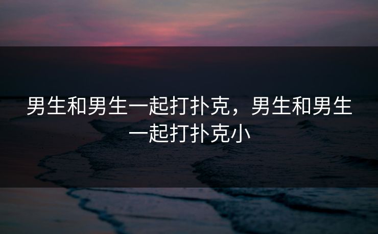 男生和男生一起打扑克,男生和男生一起打扑克小 男生和男生一起打扑克,男生和男生一起打扑克小